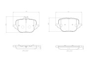 P50169N Sada brzdových destiček, kotoučová brzda PRIME LINE - Ceramic BREMBO