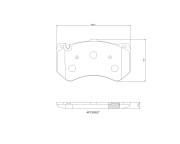 P50178N Sada brzdových destiček, kotoučová brzda PRIME LINE - Ceramic BREMBO