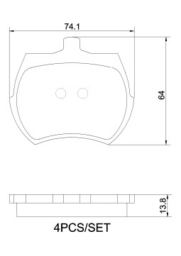 P52002N Sada brzdových destiček, kotoučová brzda PRIME LINE - Ceramic BREMBO