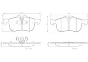 P52017N Sada brzdových destiček, kotoučová brzda PRIME LINE - Ceramic BREMBO