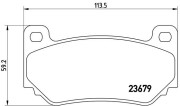 P 52 018 Sada brzdových destiček, kotoučová brzda PRIME LINE BREMBO