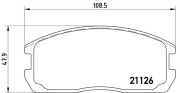 P 54 009 Sada brzdových destiček, kotoučová brzda PRIME LINE BREMBO