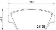 P 54 010 Sada brzdových destiček, kotoučová brzda PRIME LINE BREMBO