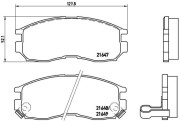 P 54 014 Sada brzdových destiček, kotoučová brzda PRIME LINE BREMBO