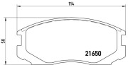 P 54 015 Sada brzdových destiček, kotoučová brzda PRIME LINE BREMBO