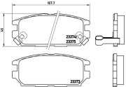 P 54 025 Sada brzdových destiček, kotoučová brzda PRIME LINE BREMBO