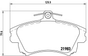 P 54 036 Sada brzdových destiček, kotoučová brzda PRIME LINE BREMBO