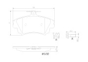 P54036N Sada brzdových destiček, kotoučová brzda PRIME LINE - Ceramic BREMBO