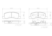 P54057N Sada brzdových destiček, kotoučová brzda PRIME LINE - Ceramic BREMBO