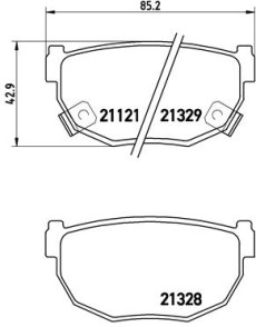 P 56 010 Sada brzdových destiček, kotoučová brzda PRIME LINE BREMBO