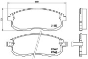 P 56 021 Sada brzdových destiček, kotoučová brzda PRIME LINE BREMBO