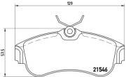 P 56 022 Sada brzdových destiček, kotoučová brzda PRIME LINE BREMBO