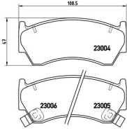 P 56 033 Sada brzdových destiček, kotoučová brzda PRIME LINE BREMBO