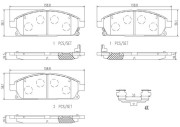 P56040N Sada brzdových destiček, kotoučová brzda PRIME LINE - Ceramic BREMBO