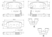 P56046N Sada brzdových destiček, kotoučová brzda PRIME LINE - Ceramic BREMBO