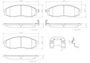 P56049N Sada brzdových destiček, kotoučová brzda PRIME LINE - Ceramic BREMBO