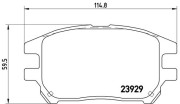 P 56 050 Sada brzdových destiček, kotoučová brzda PRIME LINE BREMBO