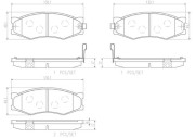 P56056N Sada brzdových destiček, kotoučová brzda PRIME LINE - Ceramic BREMBO