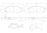 P56059N Sada brzdových destiček, kotoučová brzda PRIME LINE - Ceramic BREMBO