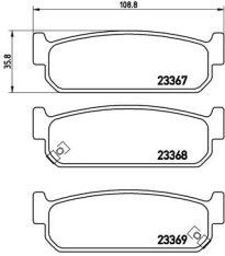 P 56 071 Sada brzdových destiček, kotoučová brzda PRIME LINE BREMBO