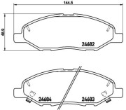 P 56 088 Sada brzdových destiček, kotoučová brzda PRIME LINE BREMBO