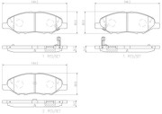 P56088N Sada brzdových destiček, kotoučová brzda PRIME LINE - Ceramic BREMBO