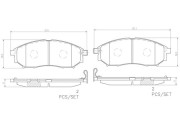 P56094N Sada brzdových destiček, kotoučová brzda PRIME LINE - Ceramic BREMBO