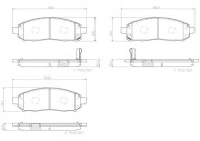 P56096N Sada brzdových destiček, kotoučová brzda PRIME LINE - Ceramic BREMBO