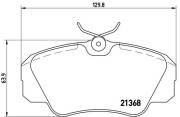 P 59 016 Sada brzdových destiček, kotoučová brzda PRIME LINE BREMBO