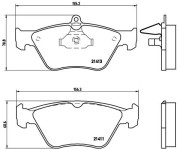 P 59 019 Sada brzdových destiček, kotoučová brzda PRIME LINE BREMBO