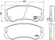 P 59 020 Sada brzdových destiček, kotoučová brzda PRIME LINE BREMBO