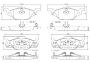 P59030N Sada brzdových destiček, kotoučová brzda PRIME LINE - Ceramic BREMBO