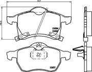 P 59 032 Sada brzdových destiček, kotoučová brzda PRIME LINE BREMBO