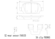 P59037N Sada brzdových destiček, kotoučová brzda PRIME LINE - Ceramic BREMBO