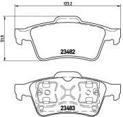 P 59 044 Sada brzdových destiček, kotoučová brzda PRIME LINE BREMBO