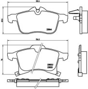 P 59 045 Sada brzdových destiček, kotoučová brzda PRIME LINE BREMBO