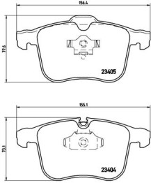 P 59 046 Sada brzdových destiček, kotoučová brzda PRIME LINE BREMBO