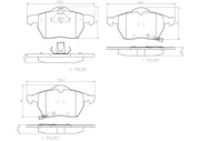 P59048N Sada brzdových destiček, kotoučová brzda PRIME LINE - Ceramic BREMBO