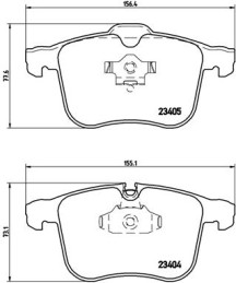 P 59 049 Sada brzdových destiček, kotoučová brzda PRIME LINE BREMBO