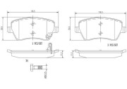 P59050N Sada brzdových destiček, kotoučová brzda PRIME LINE - Ceramic BREMBO