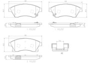 P59076N Sada brzdových destiček, kotoučová brzda PRIME LINE - Ceramic BREMBO