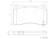 P59079N Sada brzdových destiček, kotoučová brzda PRIME LINE - Ceramic BREMBO