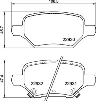 P 59 099 Sada brzdových destiček, kotoučová brzda PRIME LINE BREMBO