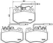 P 61 041 Sada brzdových destiček, kotoučová brzda PRIME LINE BREMBO