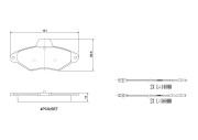 P61052N Sada brzdových destiček, kotoučová brzda PRIME LINE - Ceramic BREMBO