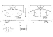 P61074N Sada brzdových destiček, kotoučová brzda PRIME LINE - Ceramic BREMBO