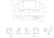 P61082N Sada brzdových destiček, kotoučová brzda PRIME LINE - Ceramic BREMBO