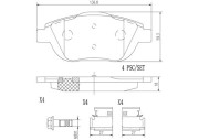 P61103N Sada brzdových destiček, kotoučová brzda PRIME LINE - Ceramic BREMBO