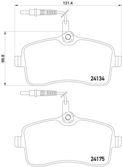 P 61 109 Sada brzdových destiček, kotoučová brzda PRIME LINE BREMBO