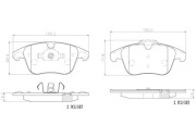 P61117N Sada brzdových destiček, kotoučová brzda PRIME LINE - Ceramic BREMBO